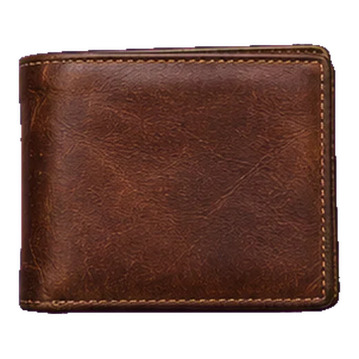 A brown leather wallet